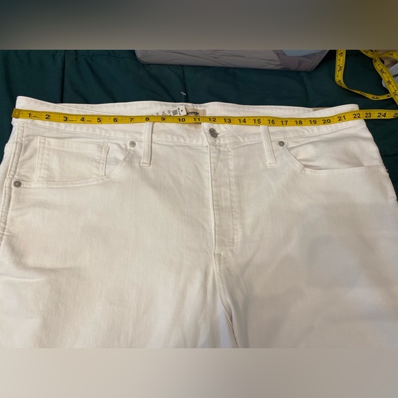 Madewell Plus Stovepipe Jeans in Pure White Size 24W - Picture 6 of 6